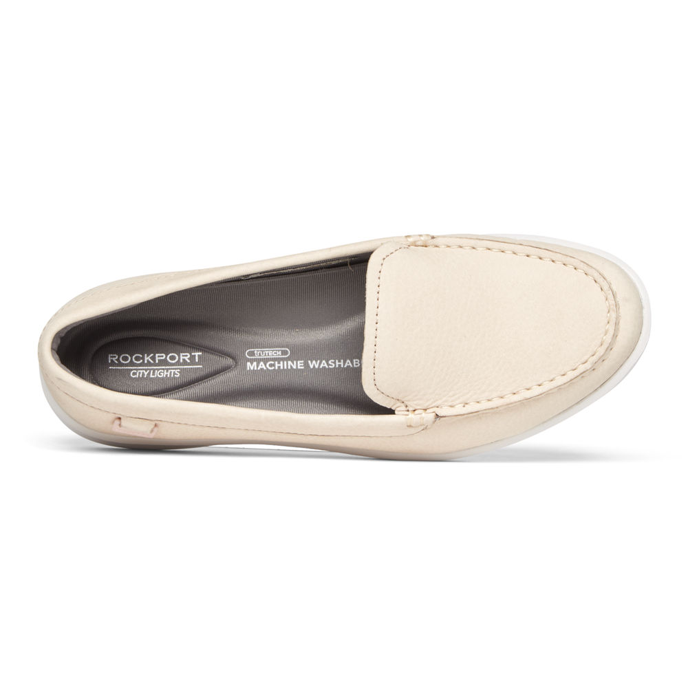 Rockport Loafers Dame Hvite - Ayva Washable - RQCU45903